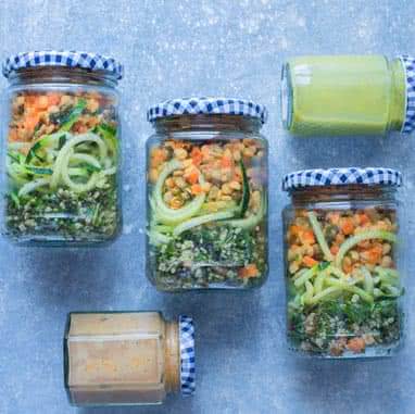 Cold Peanut Zucchini Noodles